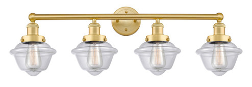 Edison Four Light Bath Vanity in Satin Gold (405|616-4W-SG-G532)
