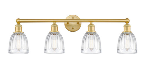 Edison Four Light Bath Vanity in Satin Gold (405|616-4W-SG-G442)