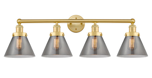 Edison Four Light Bath Vanity in Satin Gold (405|616-4W-SG-G43)