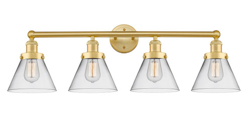 Edison Four Light Bath Vanity in Satin Gold (405|616-4W-SG-G42)