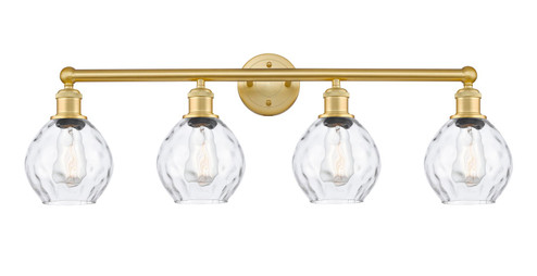 Edison Four Light Bath Vanity in Satin Gold (405|616-4W-SG-G362)