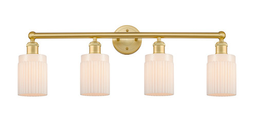 Edison Four Light Bath Vanity in Satin Gold (405|616-4W-SG-G341)