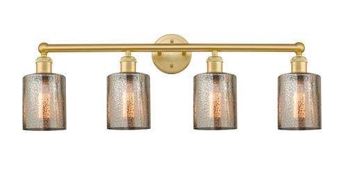 Edison Four Light Bath Vanity in Satin Gold (405|616-4W-SG-G116)