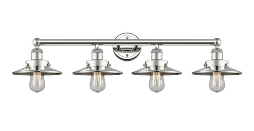 Edison Four Light Bath Vanity in Polished Nickel (405|616-4W-PN-M1-PN)