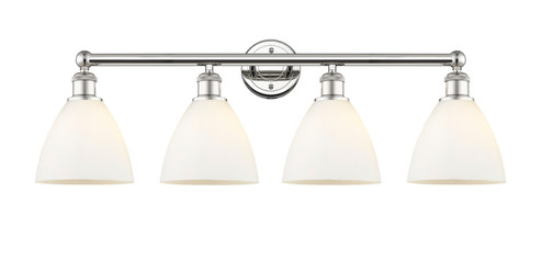 Edison Four Light Bath Vanity in Polished Nickel (405|616-4W-PN-GBD-751)