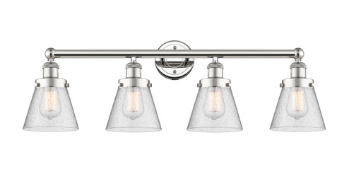 Edison Four Light Bath Vanity in Polished Nickel (405|616-4W-PN-G64)