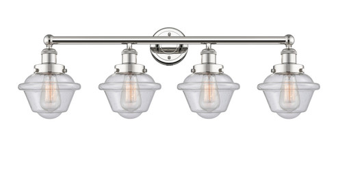 Edison Four Light Bath Vanity in Polished Nickel (405|616-4W-PN-G534)