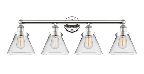 Edison Four Light Bath Vanity in Polished Nickel (405|616-4W-PN-G42)