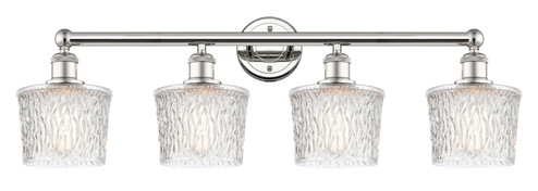 Edison Four Light Bath Vanity in Polished Nickel (405|616-4W-PN-G402)