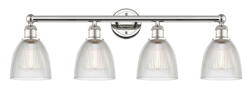 Edison Four Light Bath Vanity in Polished Nickel (405|616-4W-PN-G382)