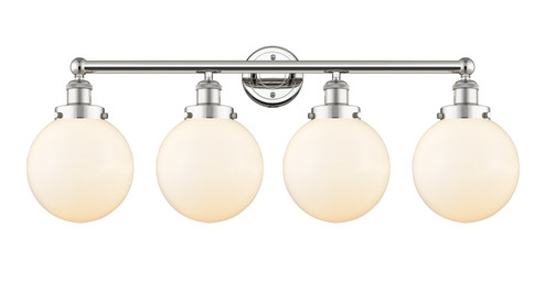 Edison Four Light Bath Vanity in Polished Nickel (405|616-4W-PN-G201-8)