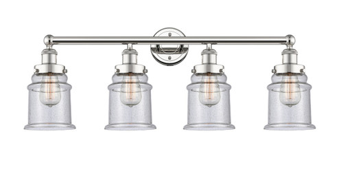 Edison Four Light Bath Vanity in Polished Nickel (405|616-4W-PN-G184)