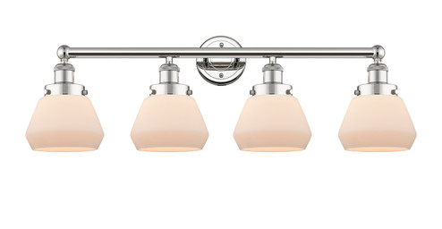 Edison Four Light Bath Vanity in Polished Nickel (405|616-4W-PN-G171)
