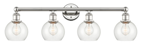 Edison Four Light Bath Vanity in Polished Nickel (405|616-4W-PN-G122-6)