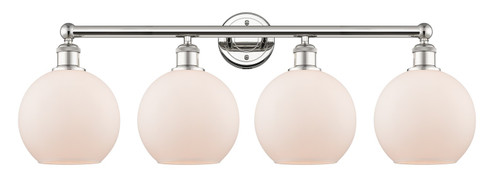 Edison Four Light Bath Vanity in Polished Nickel (405|616-4W-PN-G121-8)