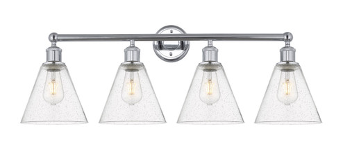 Edison Four Light Bath Vanity in Polished Chrome (405|616-4W-PC-GBC-84)