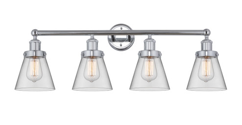 Edison Four Light Bath Vanity in Polished Chrome (405|616-4W-PC-G62)
