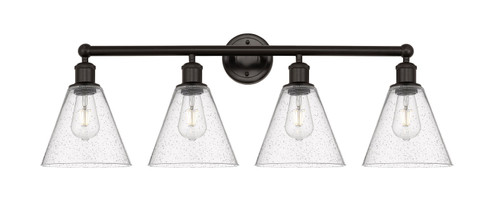 Edison Four Light Bath Vanity in Oil Rubbed Bronze (405|616-4W-OB-GBC-84)