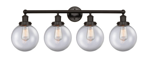 Edison Four Light Bath Vanity in Oil Rubbed Bronze (405|616-4W-OB-G202-8)