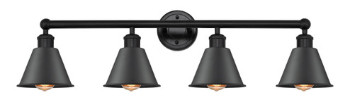 Edison Four Light Bath Vanity in Matte Black (405|616-4W-BK-M8-BK)