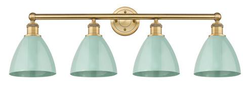 Edison Four Light Bath Vanity in Brushed Brass (405|616-4W-BB-MBD-75-SF)
