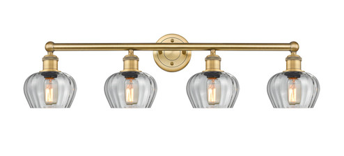 Edison Four Light Bath Vanity in Brushed Brass (405|616-4W-BB-G92)