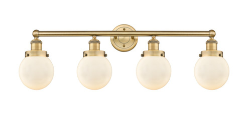 Edison Four Light Bath Vanity in Brushed Brass (405|616-4W-BB-G201-6)
