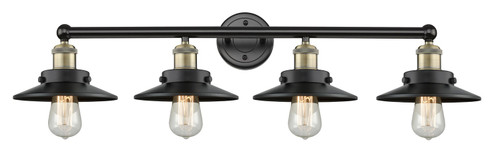 Edison Four Light Bath Vanity in Black Antique Brass (405|616-4W-BAB-M6-BK)