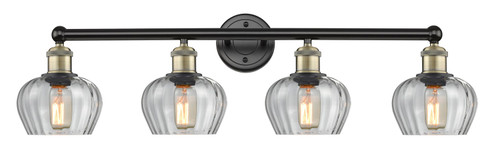 Edison Four Light Bath Vanity in Black Antique Brass (405|616-4W-BAB-G92)