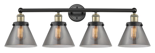 Edison Four Light Bath Vanity in Black Antique Brass (405|616-4W-BAB-G43)