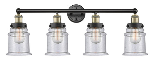 Edison Four Light Bath Vanity in Black Antique Brass (405|616-4W-BAB-G184)