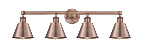 Edison Four Light Bath Vanity in Antique Copper (405|616-4W-AC-M8-AC)