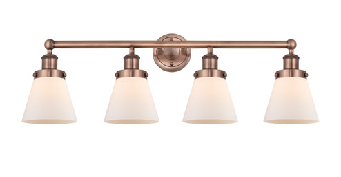 Edison Four Light Bath Vanity in Antique Copper (405|616-4W-AC-G61)