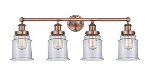 Edison Four Light Bath Vanity in Antique Copper (405|616-4W-AC-G182)