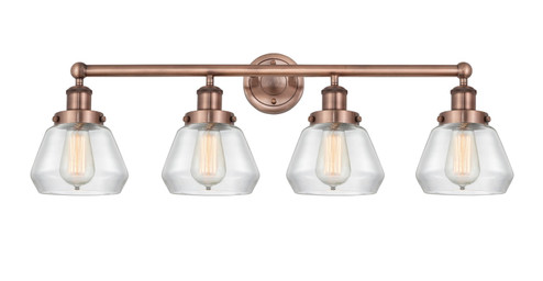 Edison Four Light Bath Vanity in Antique Copper (405|616-4W-AC-G172)