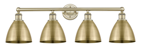 Edison Four Light Bath Vanity in Antique Brass (405|616-4W-AB-MBD-75-AB)