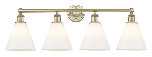Edison Four Light Bath Vanity in Antique Brass (405|616-4W-AB-GBC-81)