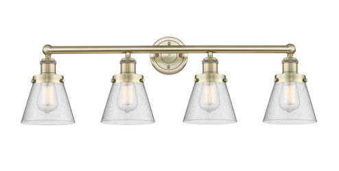 Edison Four Light Bath Vanity in Antique Brass (405|616-4W-AB-G64)