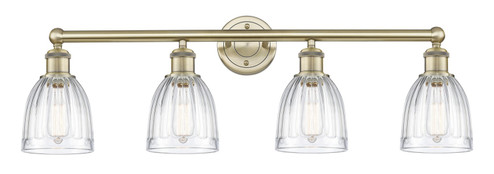 Edison Four Light Bath Vanity in Antique Brass (405|616-4W-AB-G442)