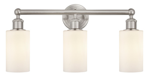 Edison Three Light Bath Vanity in Brushed Satin Nickel (405|616-3W-SN-G801)