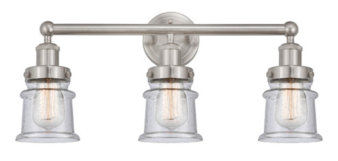 Edison Three Light Bath Vanity in Brushed Satin Nickel (405|616-3W-SN-G184S)