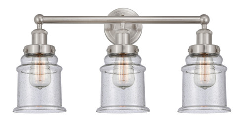 Edison Three Light Bath Vanity in Brushed Satin Nickel (405|616-3W-SN-G184)