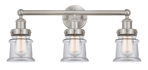 Edison Three Light Bath Vanity in Brushed Satin Nickel (405|616-3W-SN-G182S)