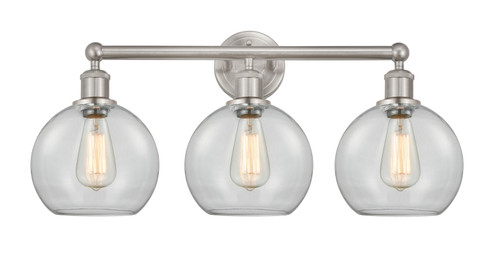 Edison Three Light Bath Vanity in Satin Nickel (405|616-3W-SN-G122-8)