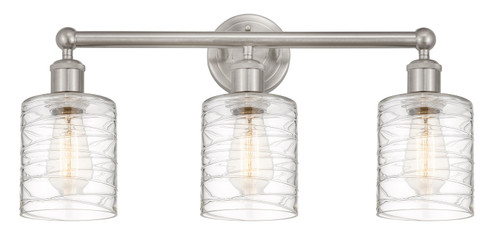 Edison Three Light Bath Vanity in Brushed Satin Nickel (405|616-3W-SN-G1113)