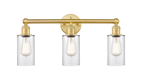Edison Three Light Bath Vanity in Satin Gold (405|616-3W-SG-G802)