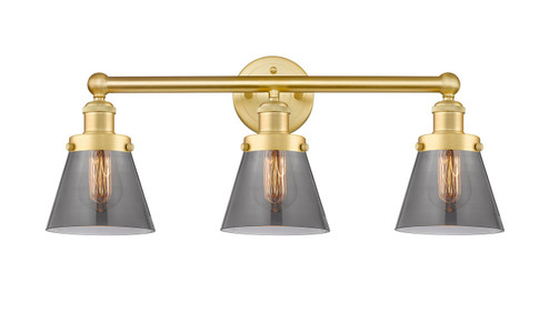 Edison Three Light Bath Vanity in Satin Gold (405|616-3W-SG-G63)