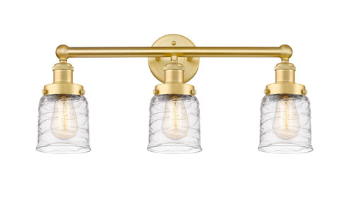 Edison Three Light Bath Vanity in Satin Gold (405|616-3W-SG-G513)