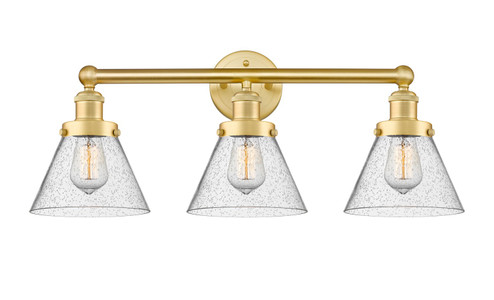 Edison Three Light Bath Vanity in Satin Gold (405|616-3W-SG-G44)