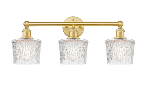 Edison Three Light Bath Vanity in Satin Gold (405|616-3W-SG-G402)